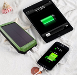 300000mAh Waterproof Dual USB Portable Solar Battery Charger Solar Power Bank