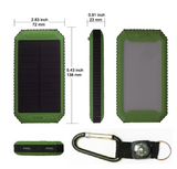 300000mAh Waterproof Dual USB Portable Solar Battery Charger Solar Power Bank