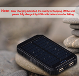 300000mAh Waterproof Dual USB Portable Solar Battery Charger Solar Power Bank