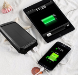300000mAh Waterproof Dual USB Portable Solar Battery Charger Solar Power Bank