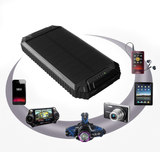 300000mAh Waterproof Dual USB Portable Solar Battery Charger Solar Power Bank