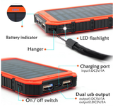 OutDoor 300000mAh Solar Power Bank Portable External Battery Portable Charger