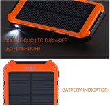 OutDoor 300000mAh Solar Power Bank Portable External Battery Portable Charger