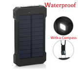 300000mAh Dual USB Solar Charger Waterproof Powerbank