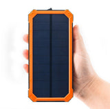 100000mAh Dual-USB Waterproof Portable Solar Charger