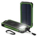 100000mAh Dual-USB Waterproof Portable Solar Charger