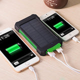300000mAh Dual USB Solar Charger Waterproof Powerbank