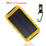OutDoor 300000mAh Solar Power Bank Portable External Battery Portable Charger