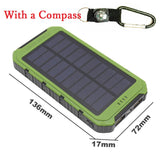 OutDoor 300000mAh Solar Power Bank Portable External Battery Portable Charger