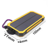 100000mAh Dual-USB Waterproof Portable Solar Charger