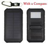 OutDoor 300000mAh Solar Power Bank Portable External Battery Portable Charger