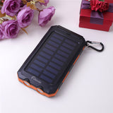 300000mAh Heavy Duty Waterproof 2-USB Solar Charger