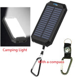 300000mAh Waterproof Dual USB Portable Solar Battery Charger Solar Power Bank
