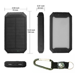 300000mAh Waterproof Dual USB Portable Solar Battery Charger Solar Power Bank