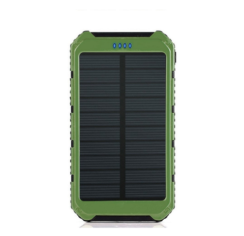 Waterproof 300000mAh Portable Solar Charger Dual USB Battery Power Bank F  Phone