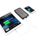 100000mAh Dual-USB Waterproof Portable Solar Charger